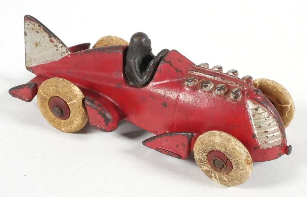 ANTIQUE HUBLEY CAST IRON RACER 2d68e7