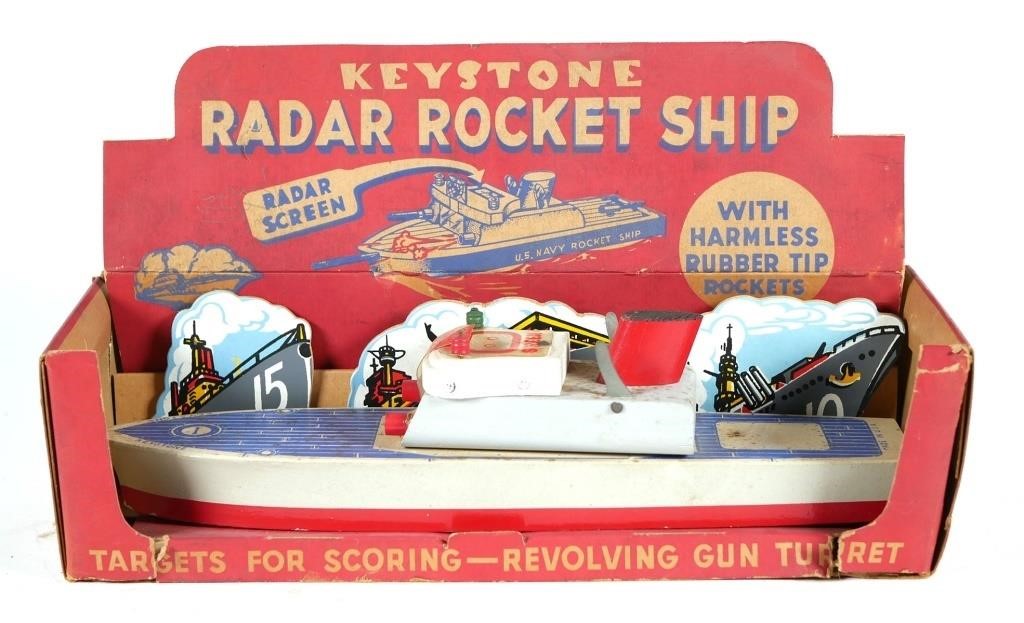 VINTAGE KEYSTONE RADAR ROCKET SHIPKeystone