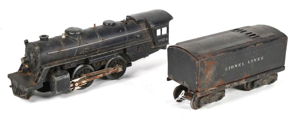 LIONEL 027 GAUGE STEAM LOCOMOTIVE 1654