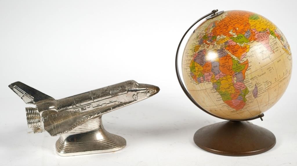 VINTAGE GLOBE AND SHUTTLE BANKSTwo 2d6989