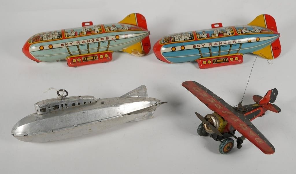 EARLY AIR MILITARY TOYSTwo tin