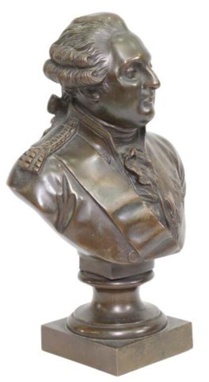 PATINATED BRONZE BUST OF KING LOUIS 2d6a51