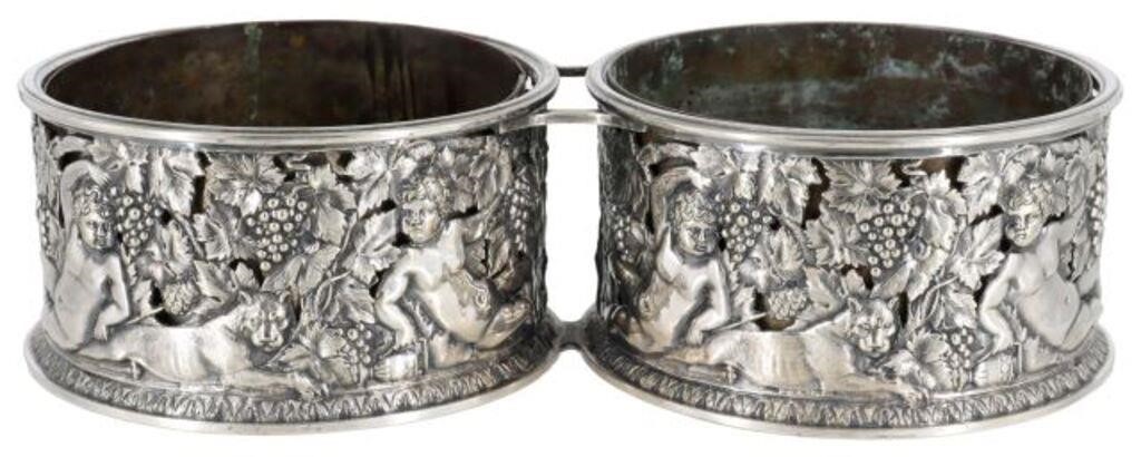 BAROQUE STYLE SILVERPLATE DUAL