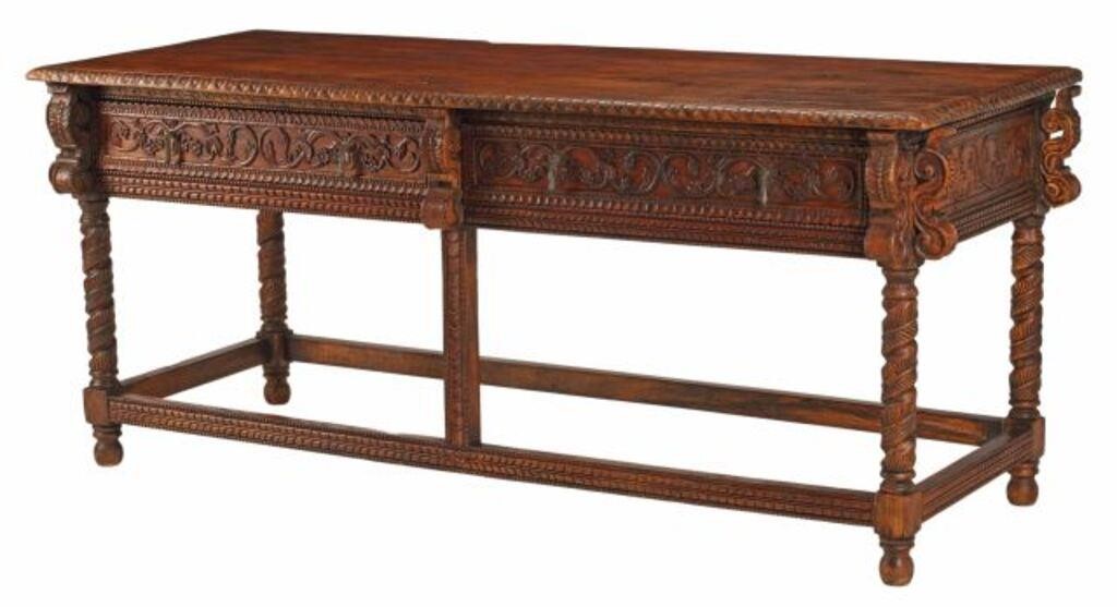 BAROQUE STYLE CARVED TABLE WITH