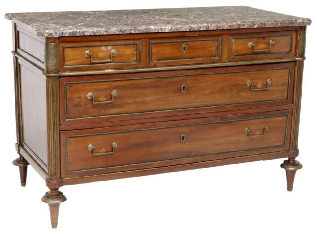 FRENCH LOUIS XVI STYLE MARBLE TOP 2d6b0a