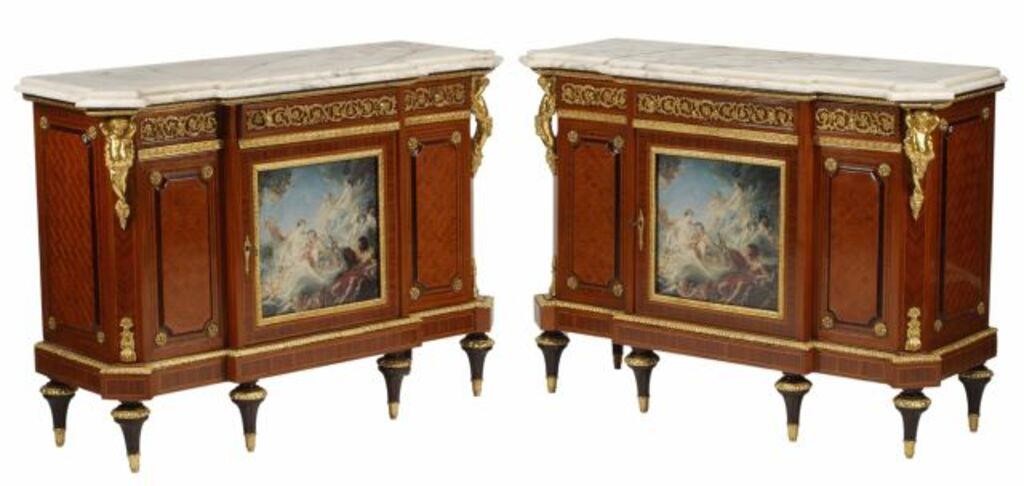  2 LOUIS XVI STYLE ORMOLU MOUNTED 2d6b1a