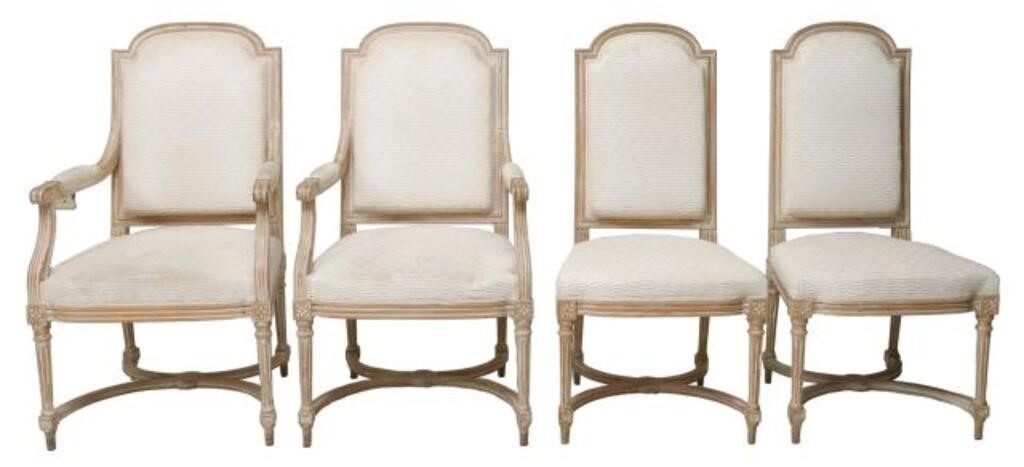  4 FRENCH LOUIS XVI STYLE FAUTEUILS 2d6b6a