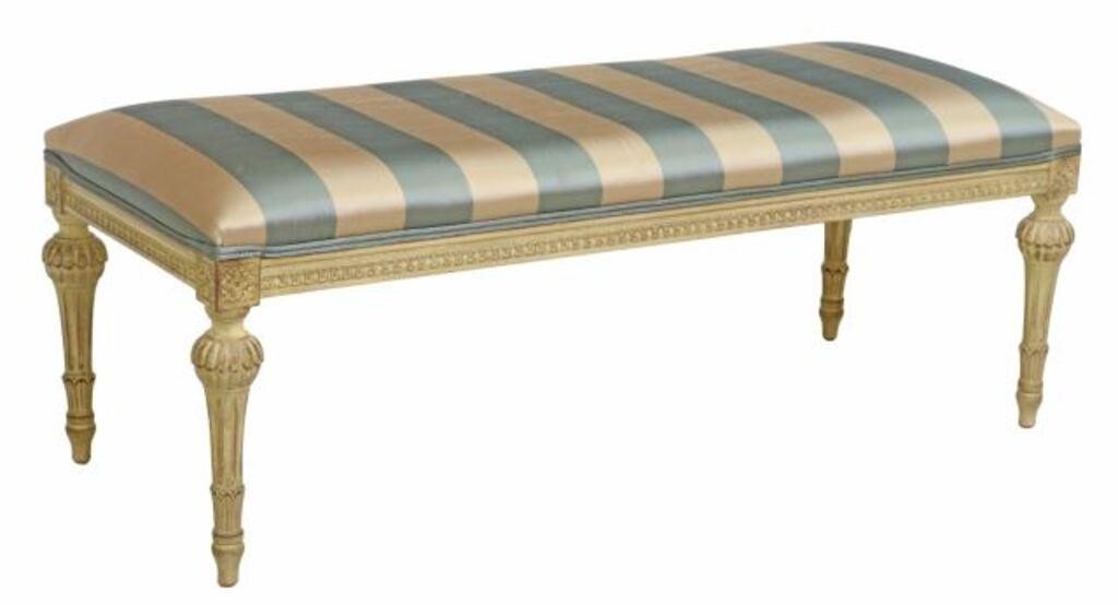 LOUIS XVI STYLE PAINTED UPHOLSTERED 2d6b6c