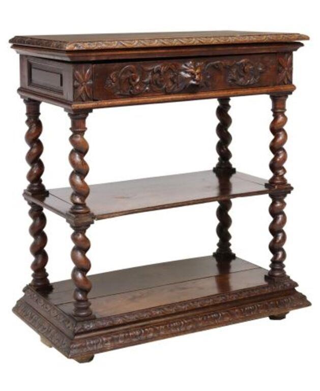 FRENCH HENRI II STYLE CARVED OAK 2d6b9c