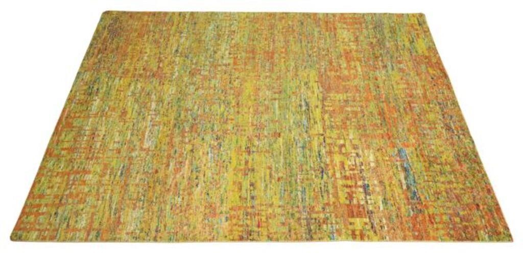 HAND-TIED MODERN DESIGN RUG, INDIA,