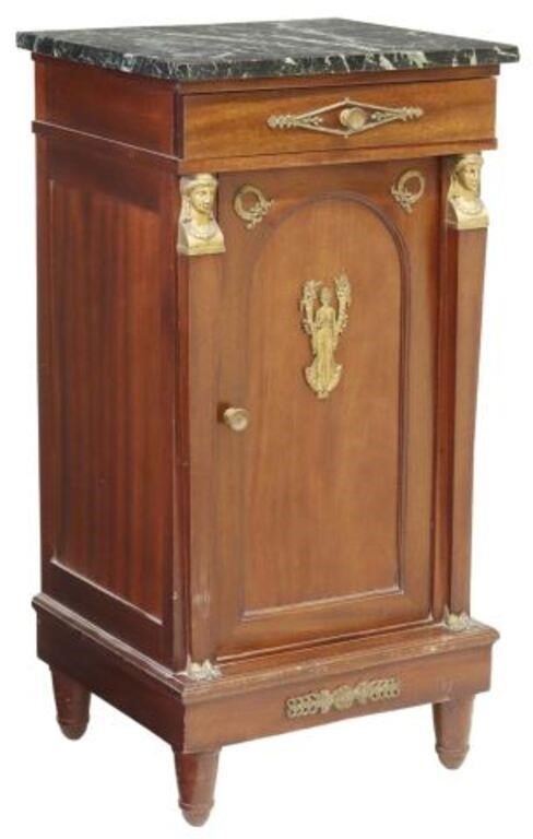 FRENCH EMPIRE STYLE MAHOGANY BEDSIDE 2d6c55