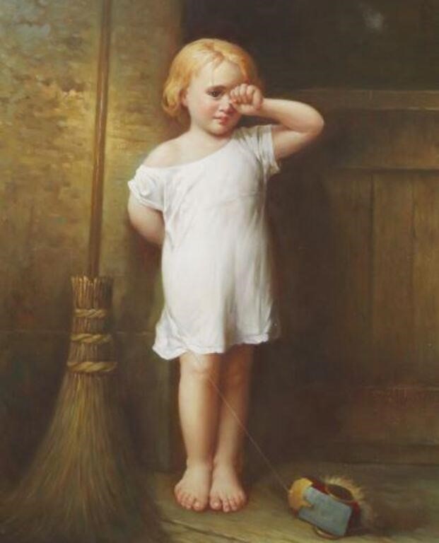 DECORATIVE PAINTING CHILD WITH