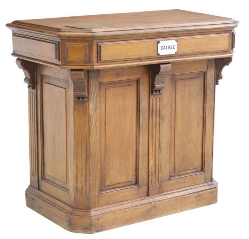 FRENCH STORE CABINET WITH BACK