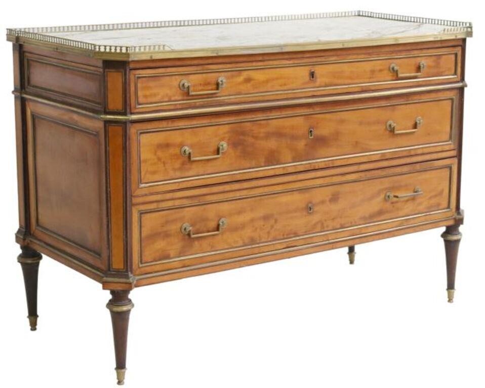 EXCEPTIONAL LOUIS XVI STYLE MARBLE TOP 2d6c9a