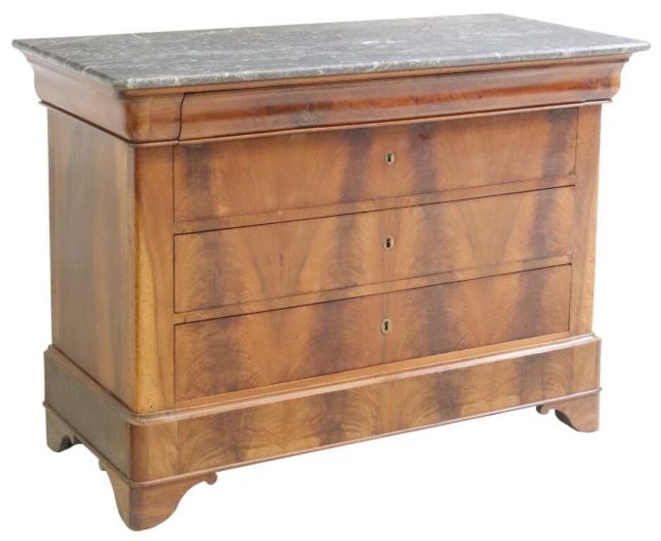 FRENCH LOUIS PHILIPPE MARBLE TOP 2d6cac