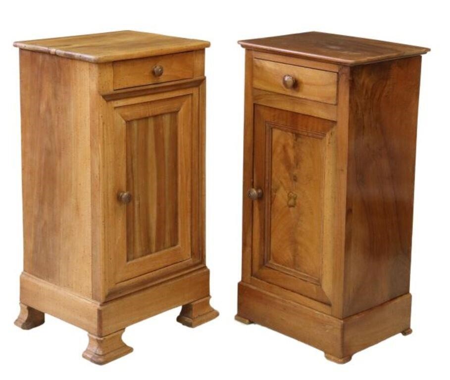 (2) FRENCH LOUIS PHILIPPE WALNUT