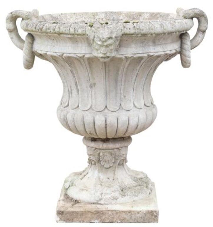 CAST STONE CAMPANA-FORM GARDEN