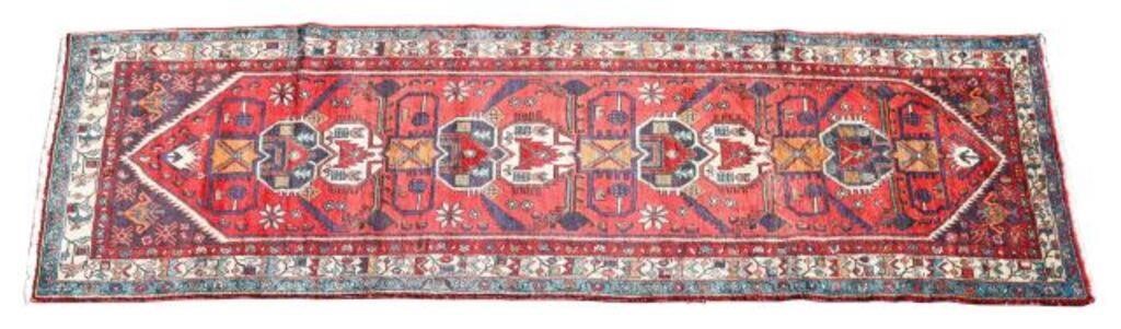 HAND TIED PERSIAN HAMADAN RUNNER  2d6cc2