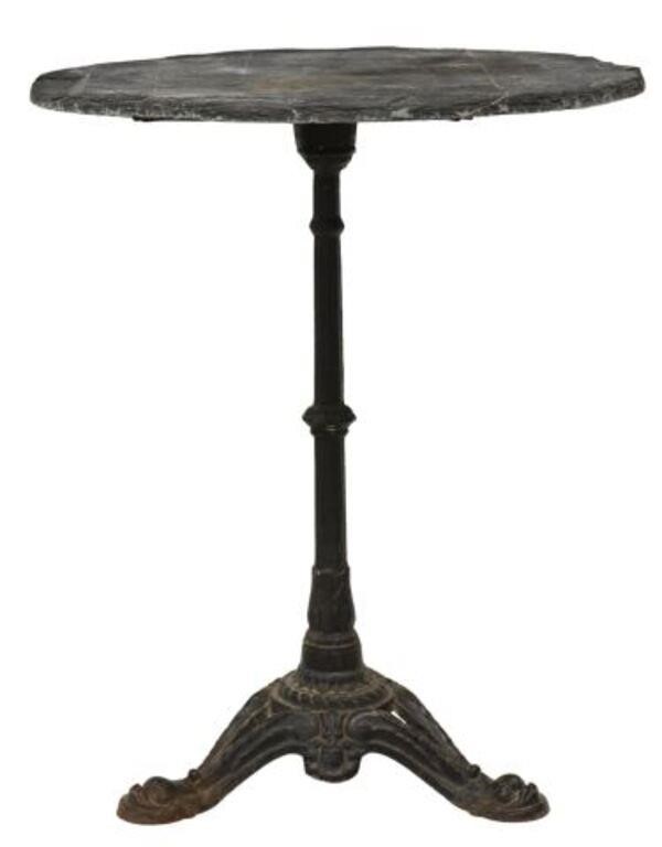 FRENCH SLATE TOP IRON BISTRO 2d6cf7
