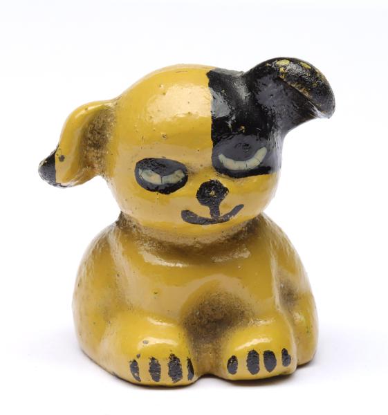 CAST IRON ST. LOUIS PUP PAPERWEIGHTRaised