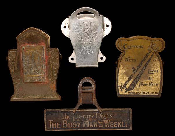 FOUR BRASS AND OTHER 1920S ADVERTISING 2d6e05