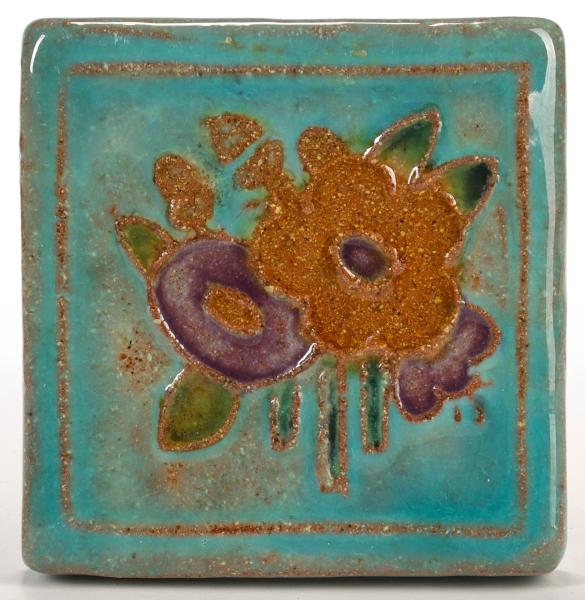 A PEWABIC DETROIT ART POTTERY TILESigned 2d6e22