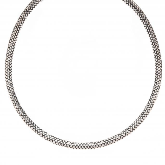 STERLING SILVER DOT CHOKER, JOHN HARDY