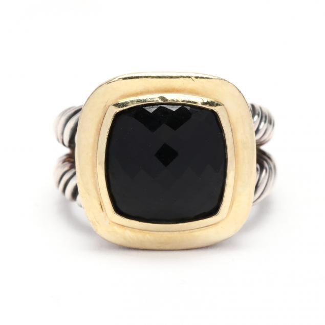 STERLING SILVER, GOLD, AND ONYX