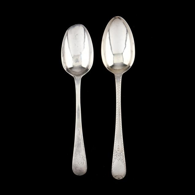 GEORGE III TABLESPOON AND DESSERT 2d6fca