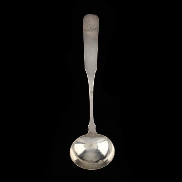 AN AMERICAN COIN SILVER SOUP LADLE 2d6fe6