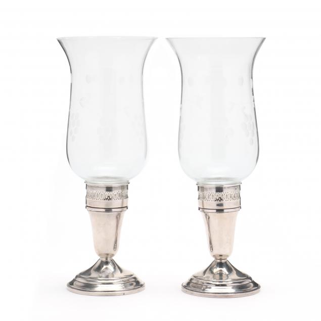 PAIR OF STERLING SILVER CANDLESTICKS 2d7015