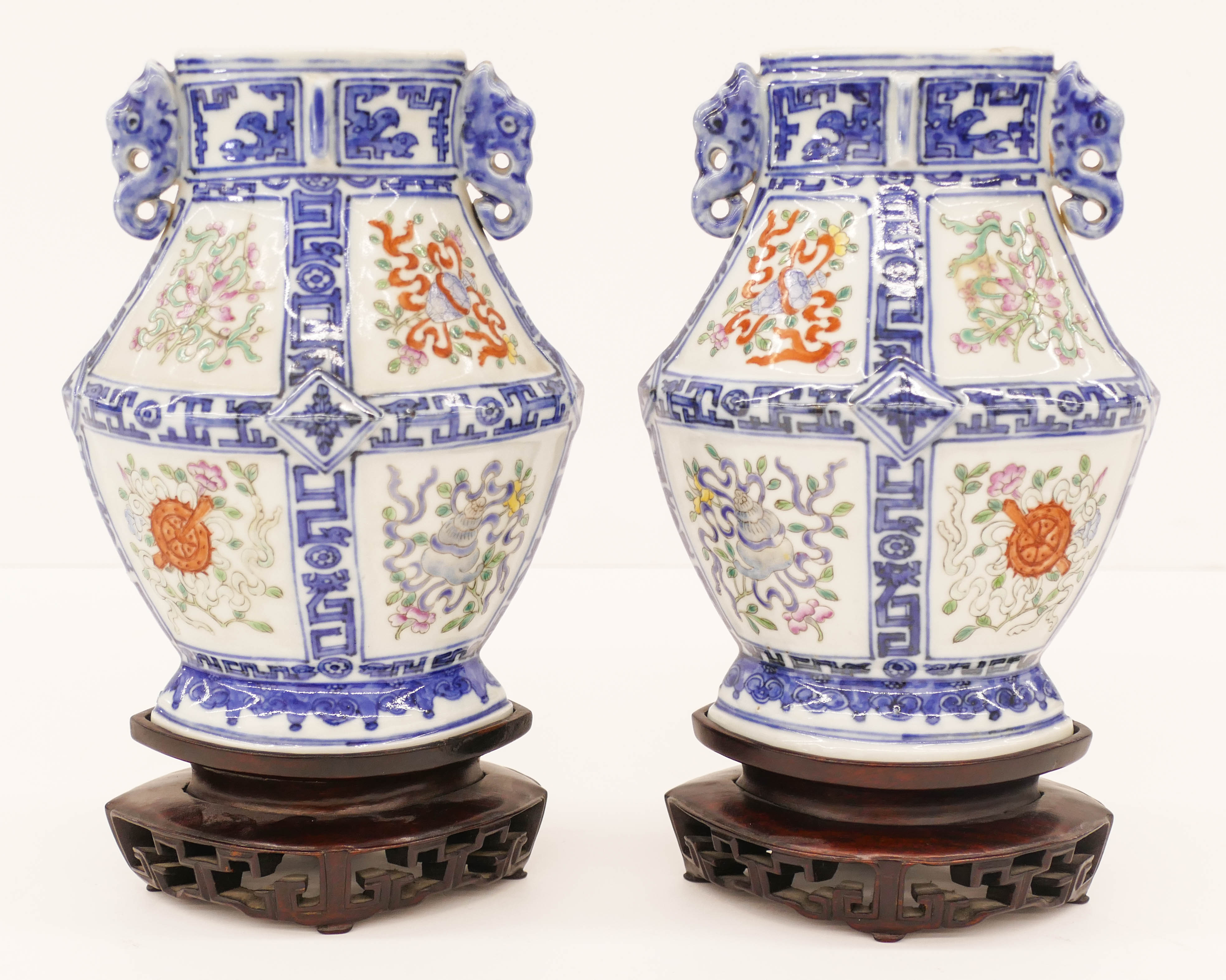 Pair Chinese Qing Archaic Form 2d7330