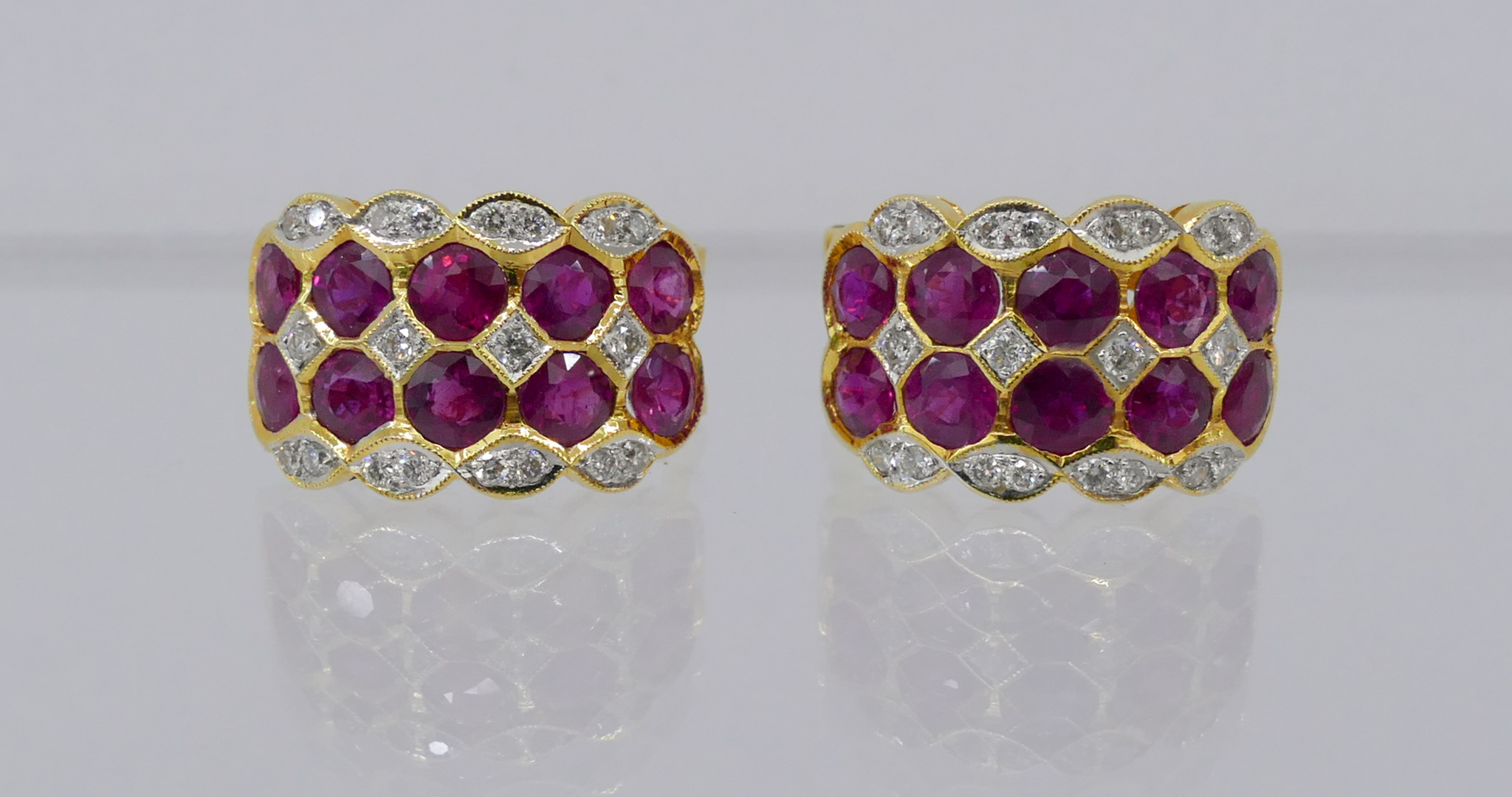 Pair Lady s 18k Ruby and Diamond 2d7357