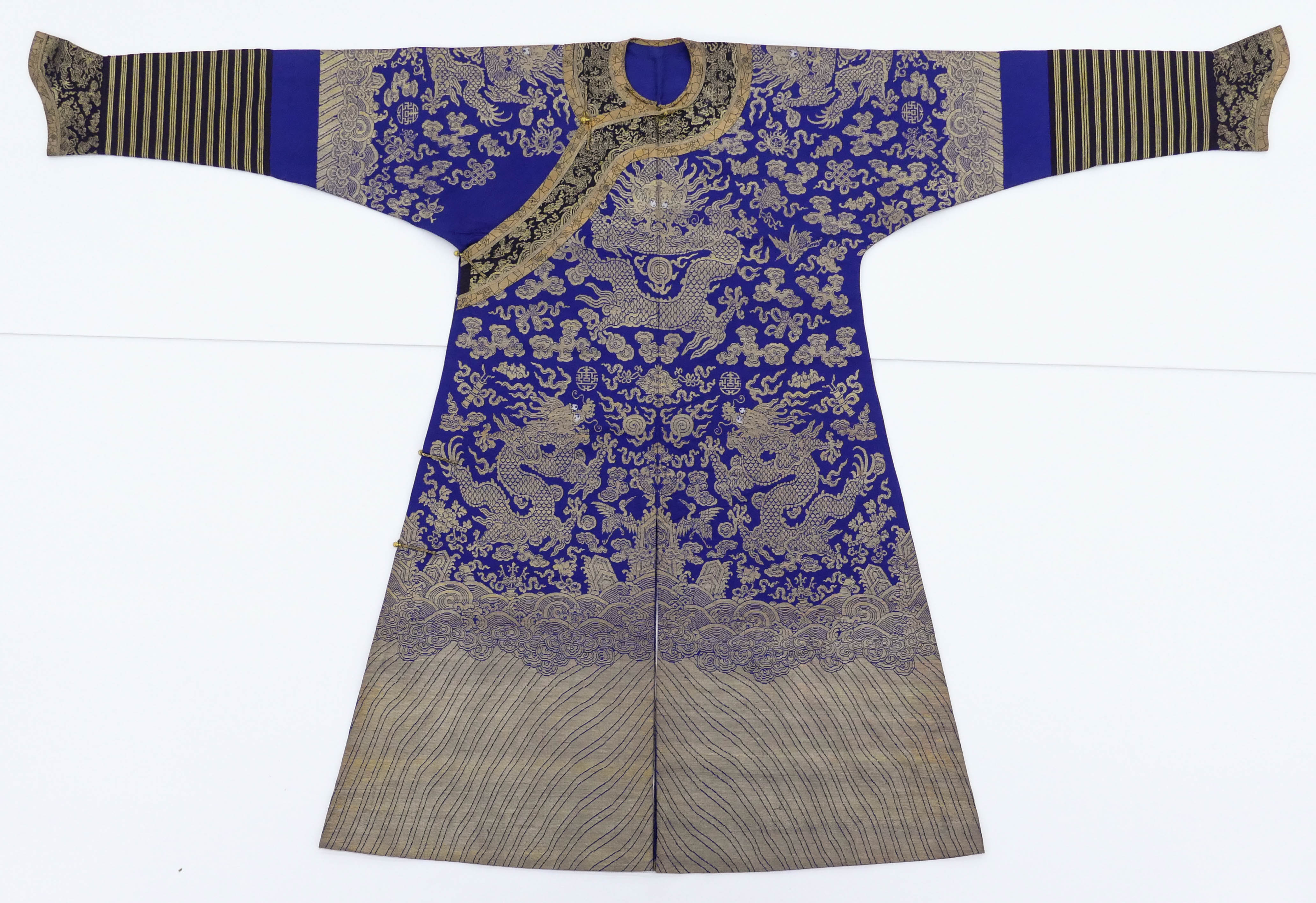 Chinese Imperial Dragon Silk Brocade