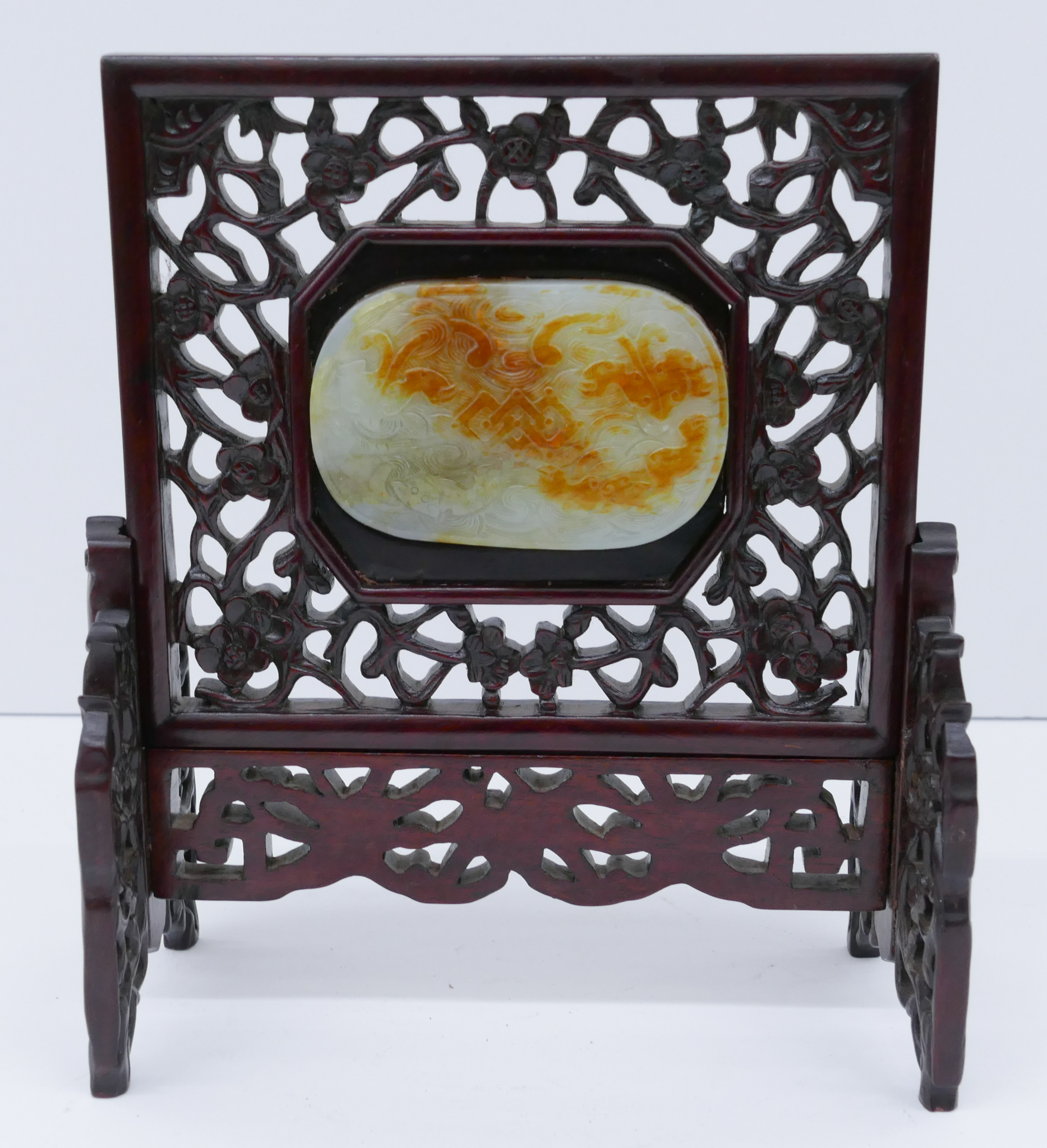 Chinese Russet Jade Plaque Table 2d75b2