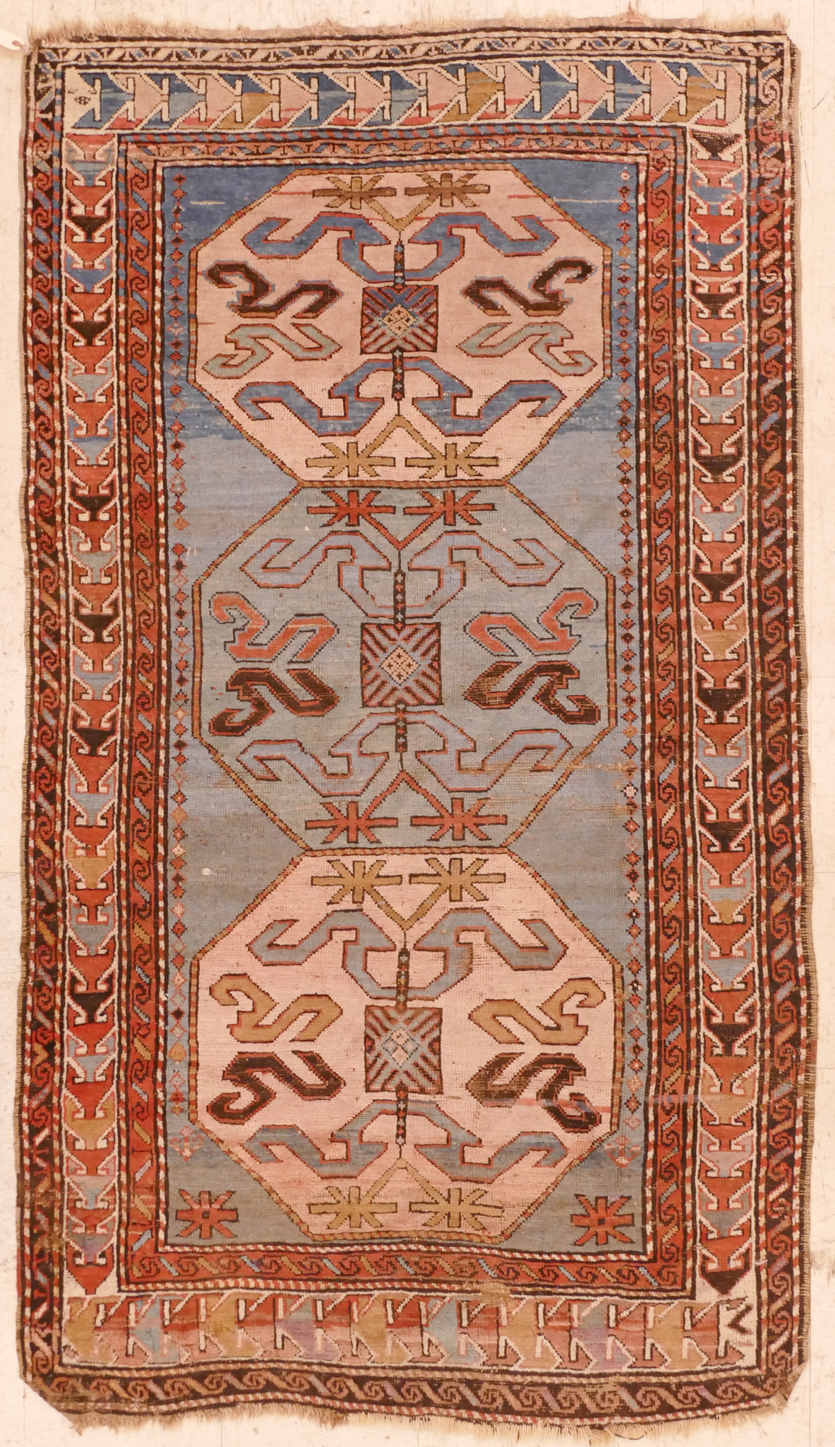 Antique Caucasian Three Medallion