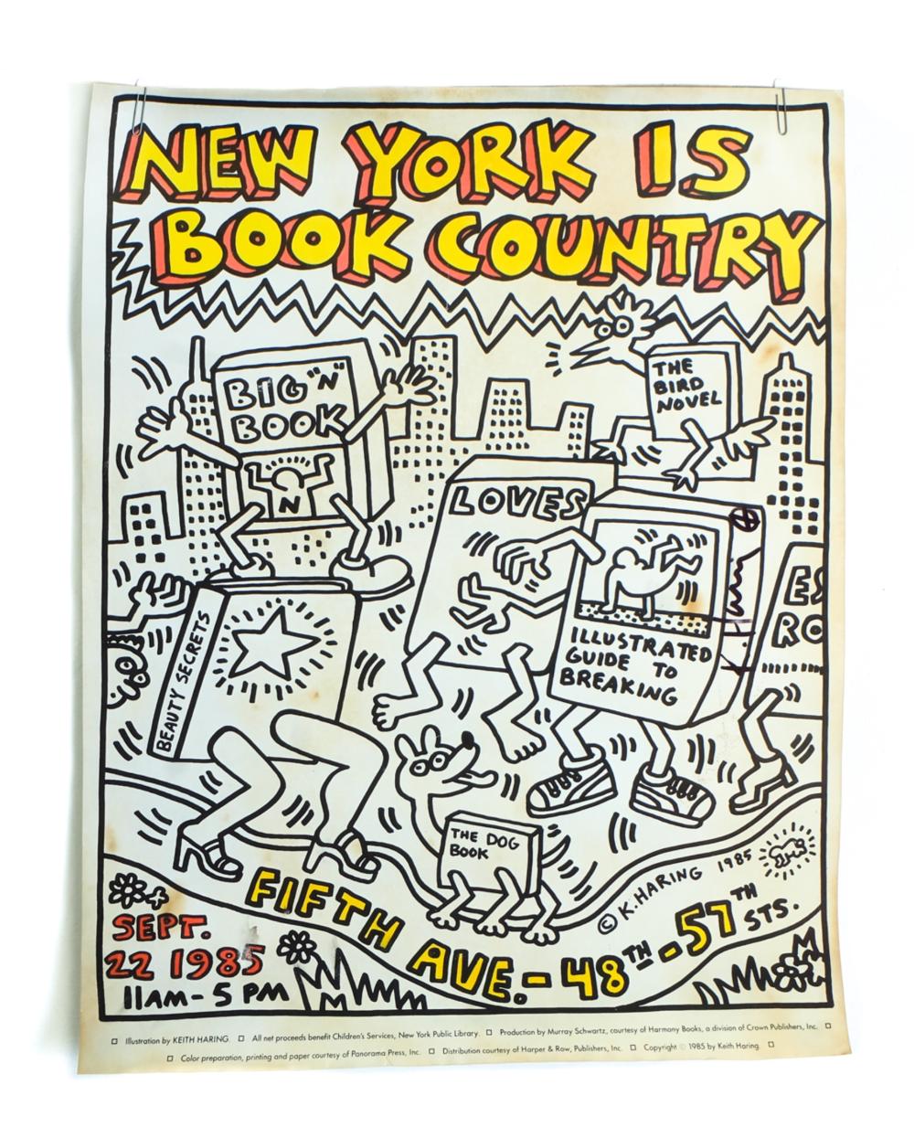 KEITH HARING "NEW YORK IS BOOK
