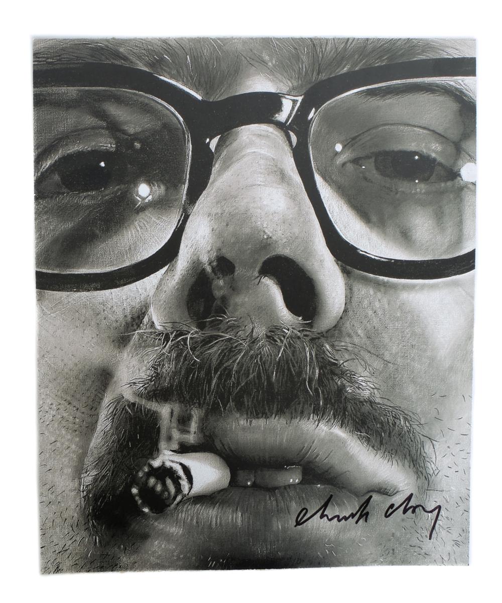 CHUCK CLOSE PORTRAIT PHOTO LITHOGRAPH,