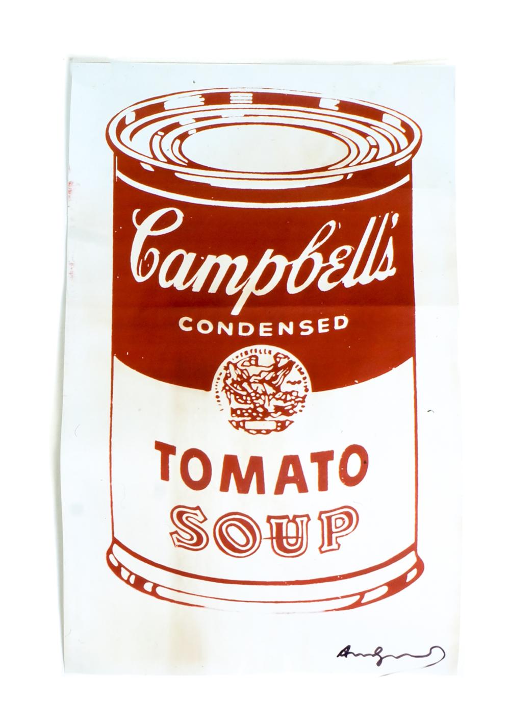 ANDY WARHOL CAMBELL'S TOMATO SOUP,