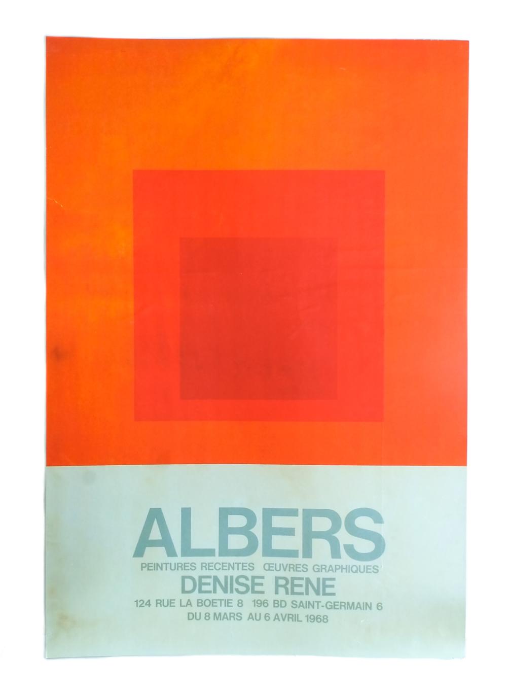 JOSEF ALBERS EXHIBITION POSTER 2d5397