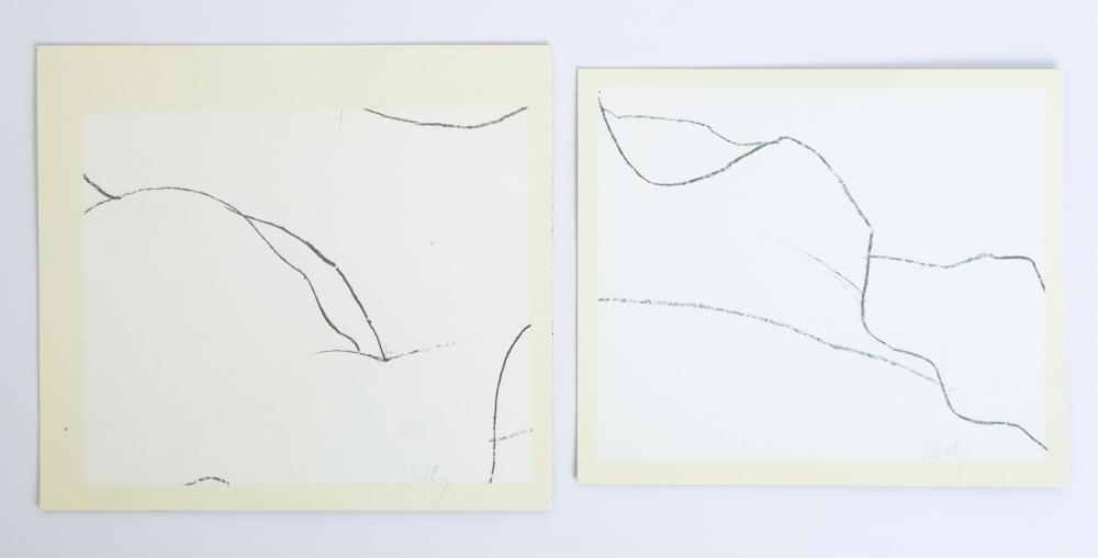 ELLSWORTH KELLY TWO LITHOGRAPHS,