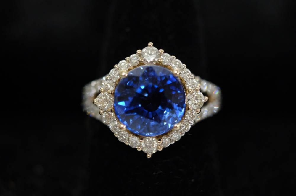 5 34 CT CORNFLOWER BLUE SAPPHIRE 2d5417