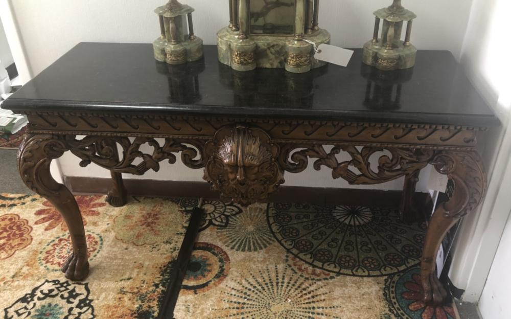 WILLIAM KENT STYLE MARBLE TOP TABLE  2d5412