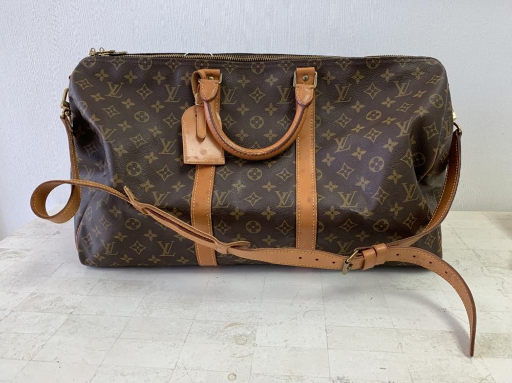 LOUIS VUITTON BROWN KEEPALL BANDOULIERE