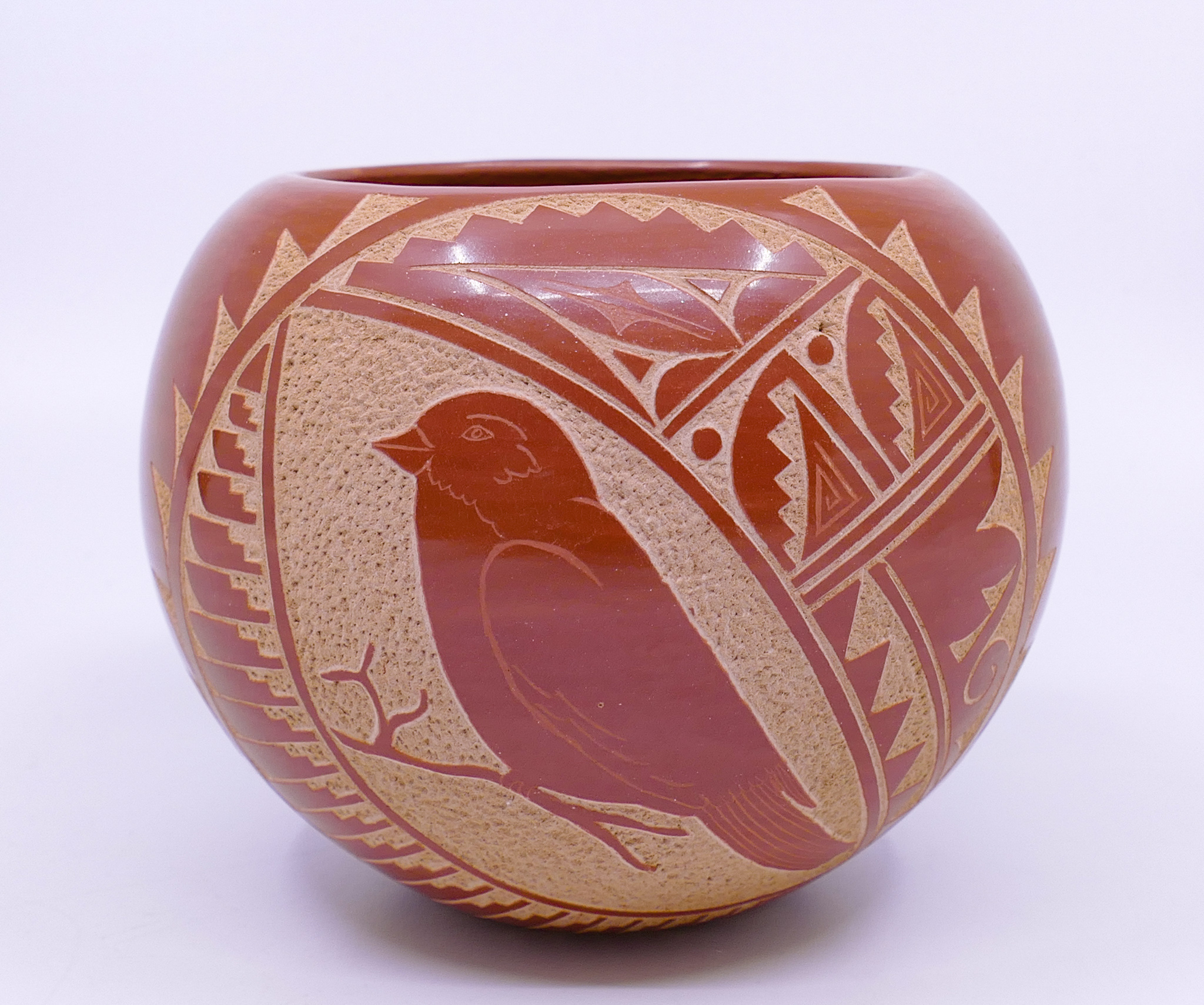 Carol Vigil Jemez Carved Redware