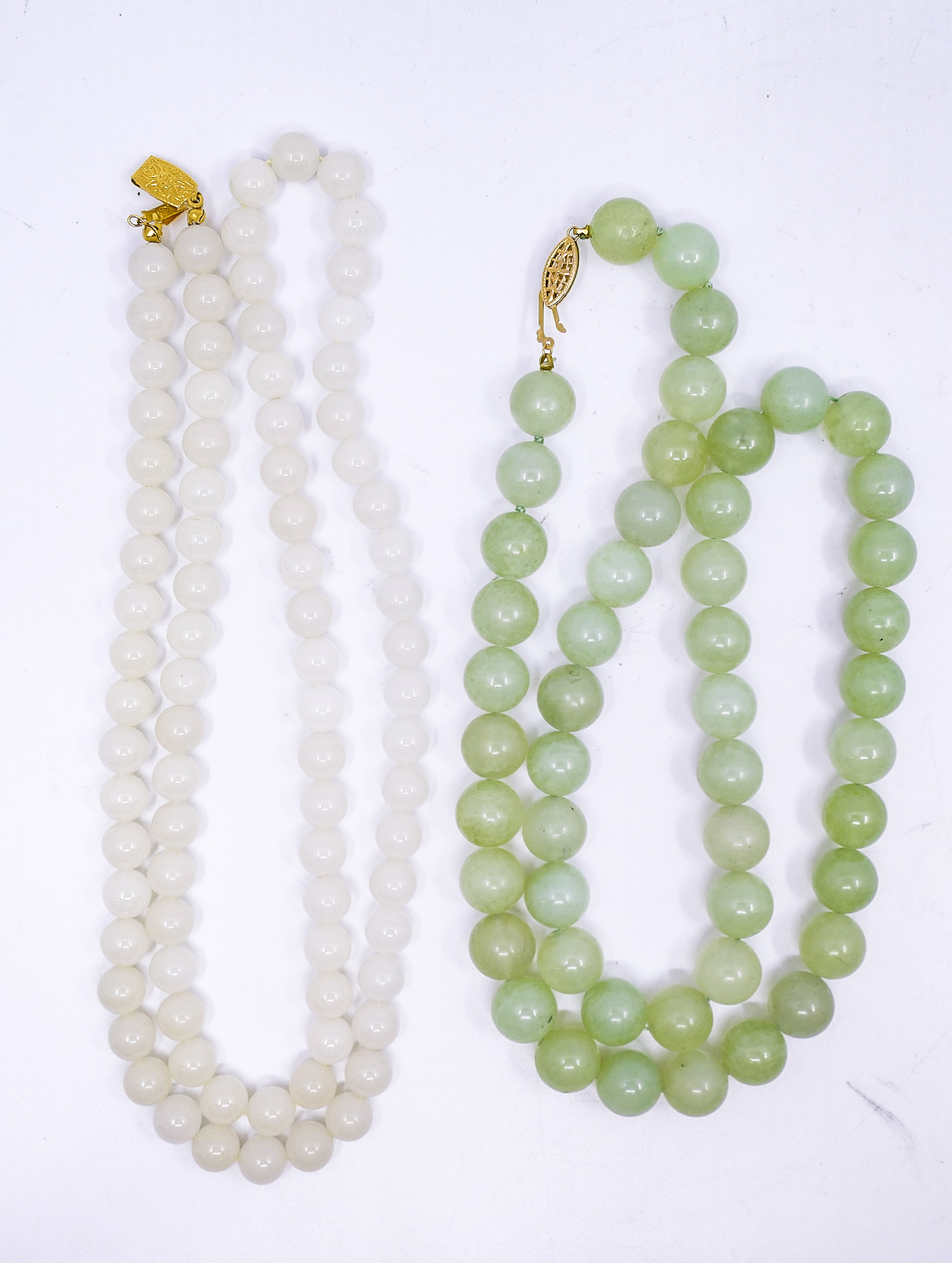 2 Strands Jade Hardstone Bead 2d5f77