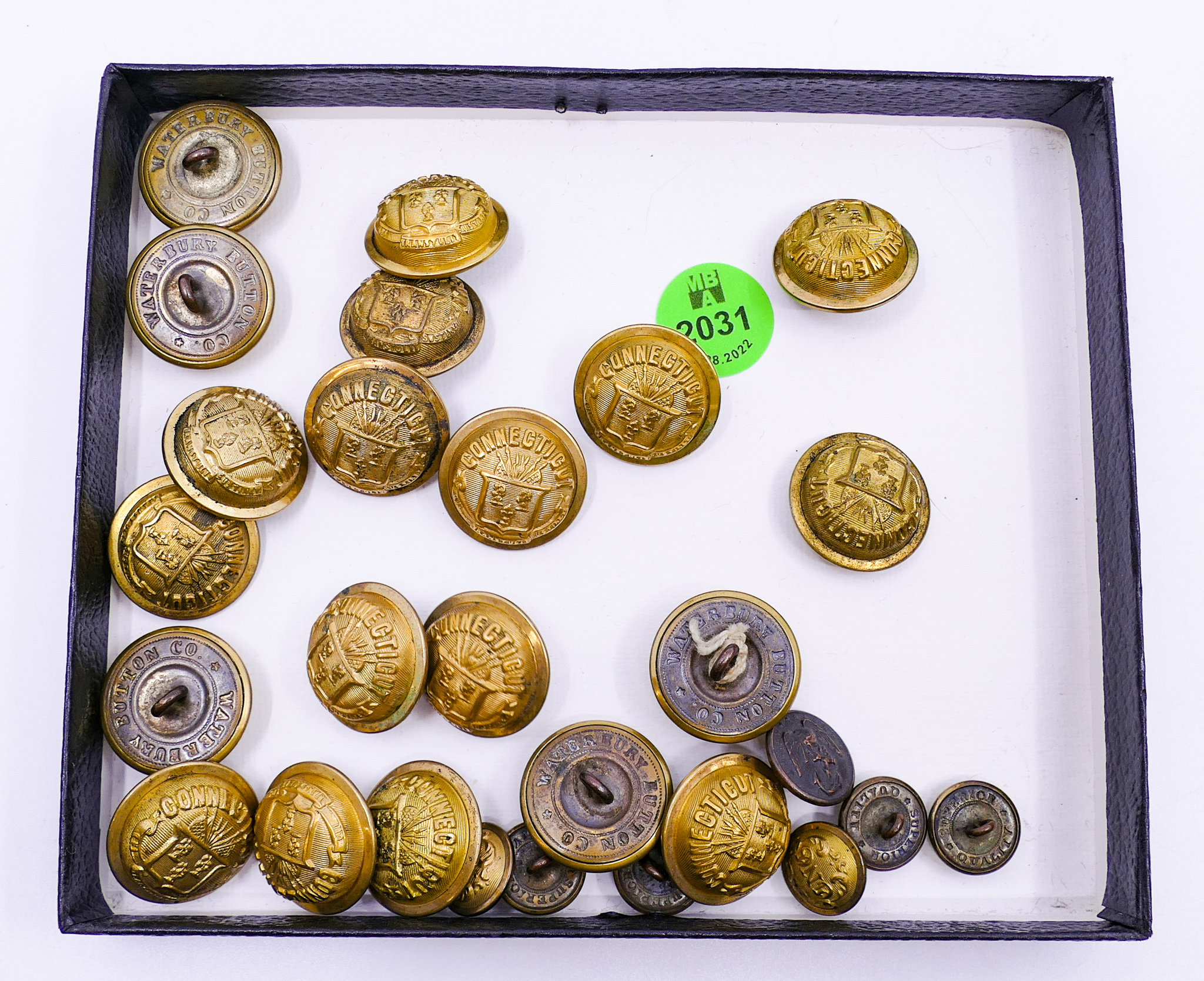 Box Civil War Era Uniform Buttons