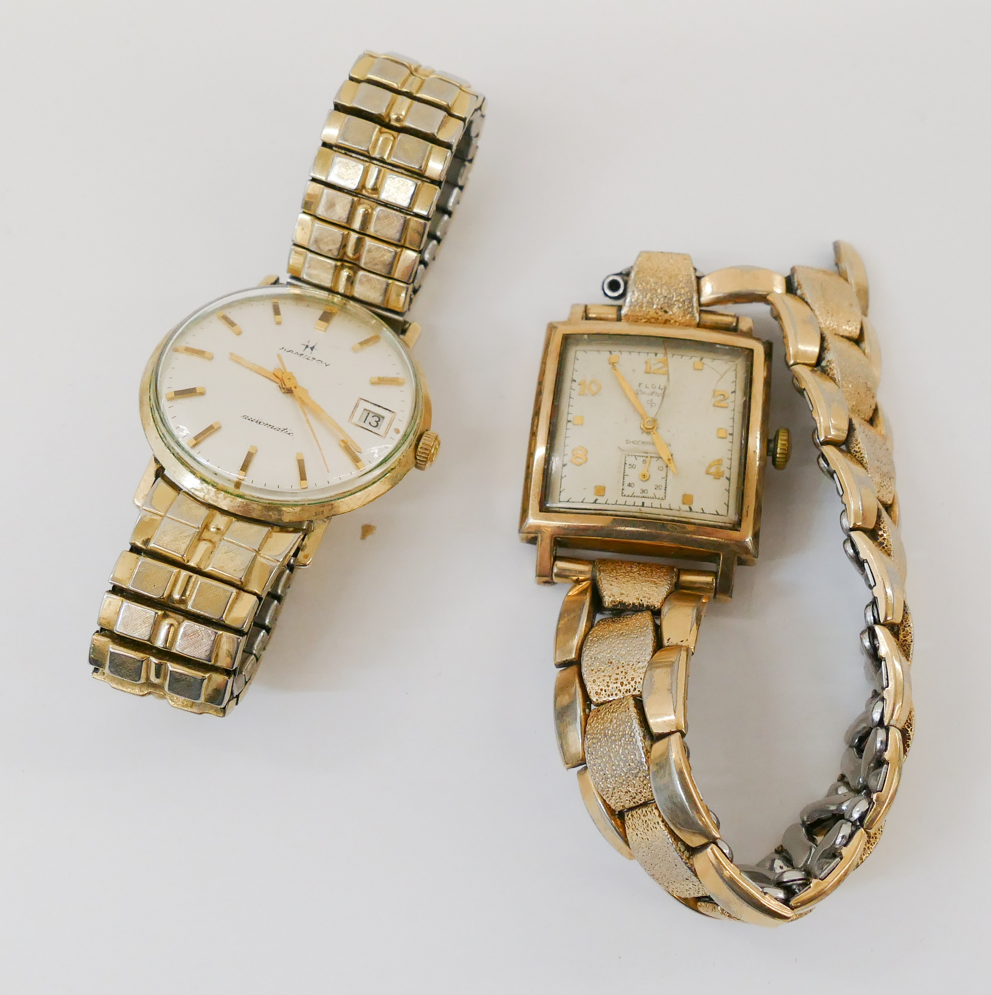 2pc Vintage Men's Gold-filled Wrist