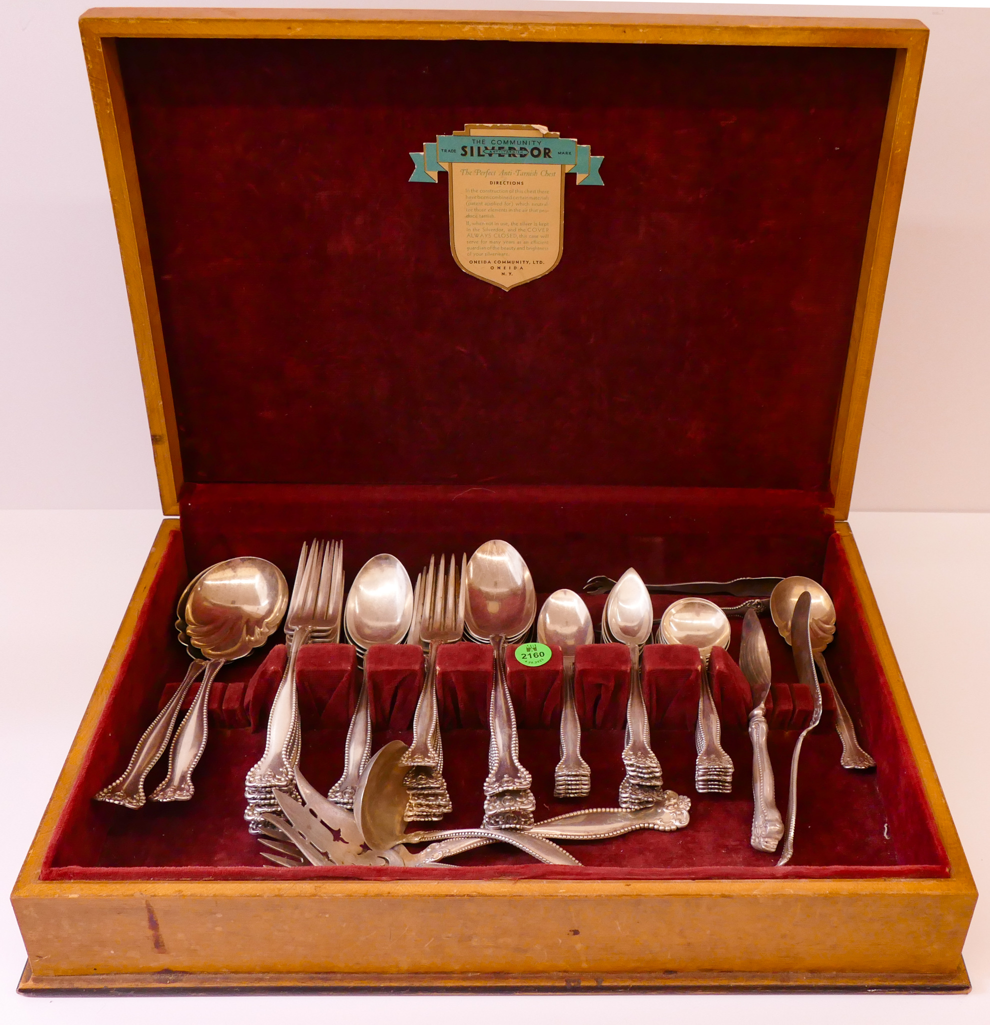 56pc Alvin Raleigh Sterling Flatware-