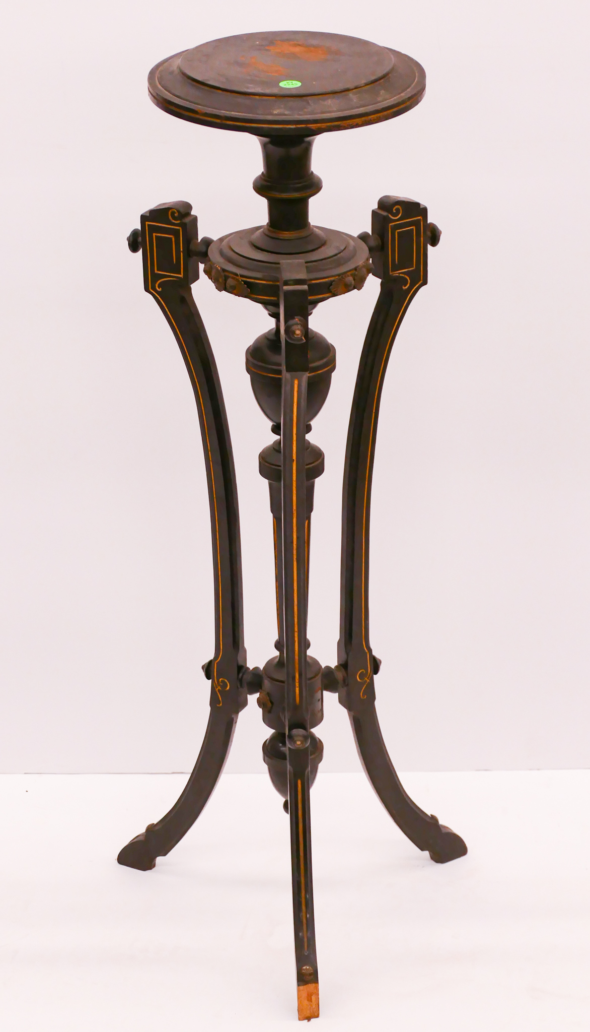 Victorian Ebonized Pedestal Plant